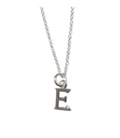 STERLING SILVER INITIAL NECKLACES