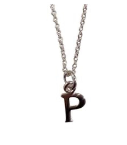 STERLING SILVER INITIAL NECKLACES